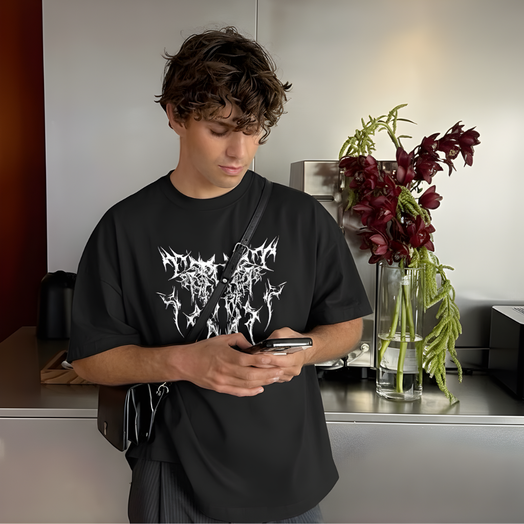 Camiseta Oversized Gothic Aesthetic