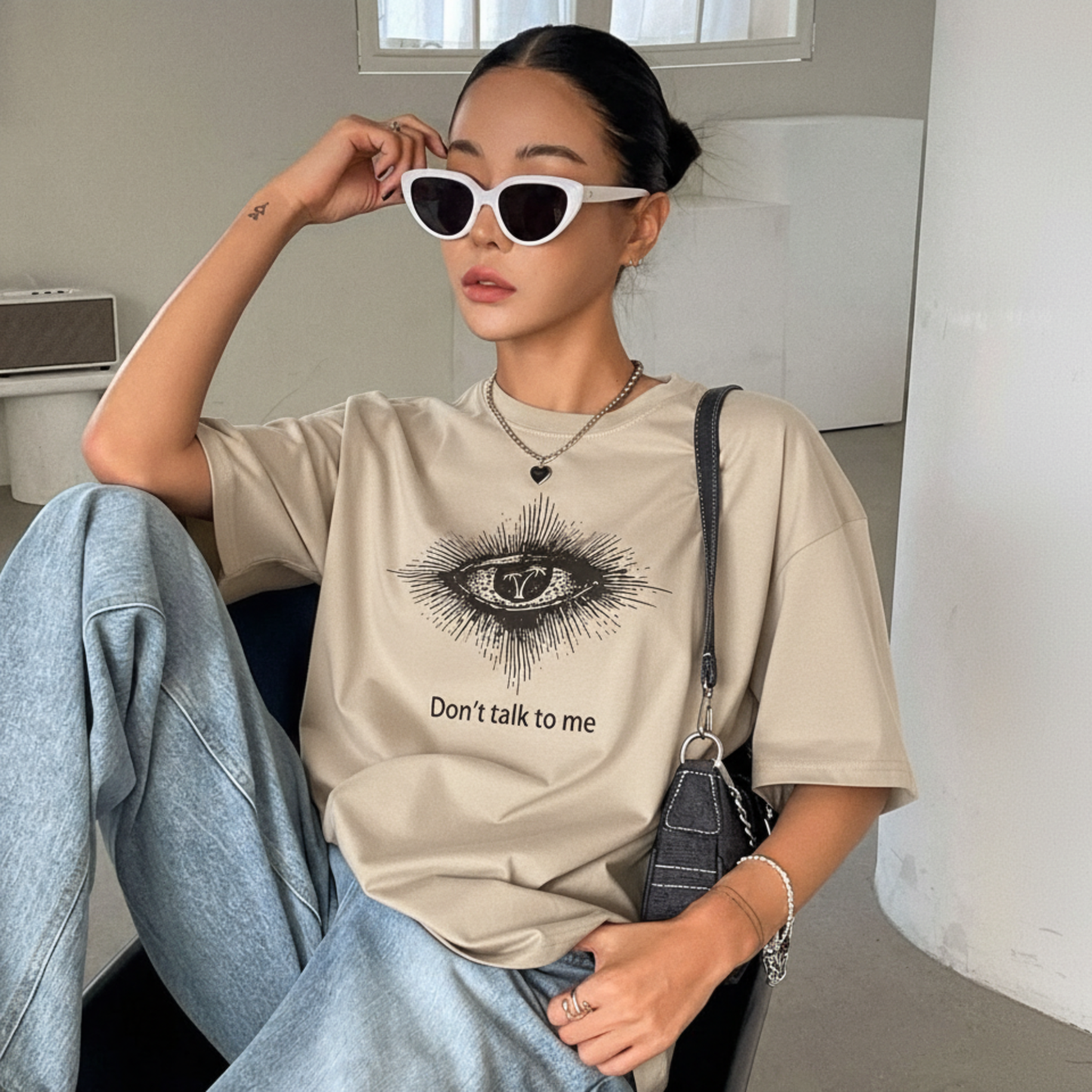 Camiseta Feminina Summer Eye Dont Touch Me