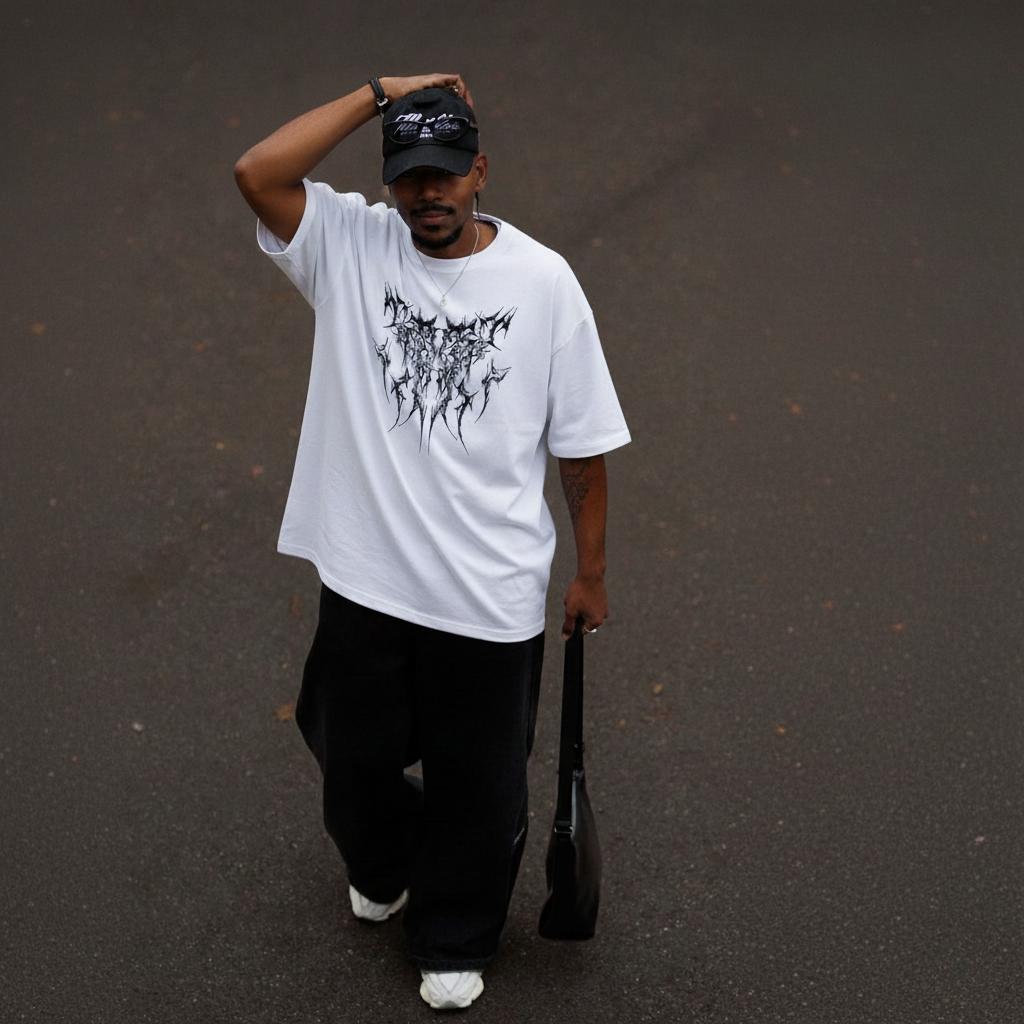 Camiseta Oversized Gothic Aesthetic