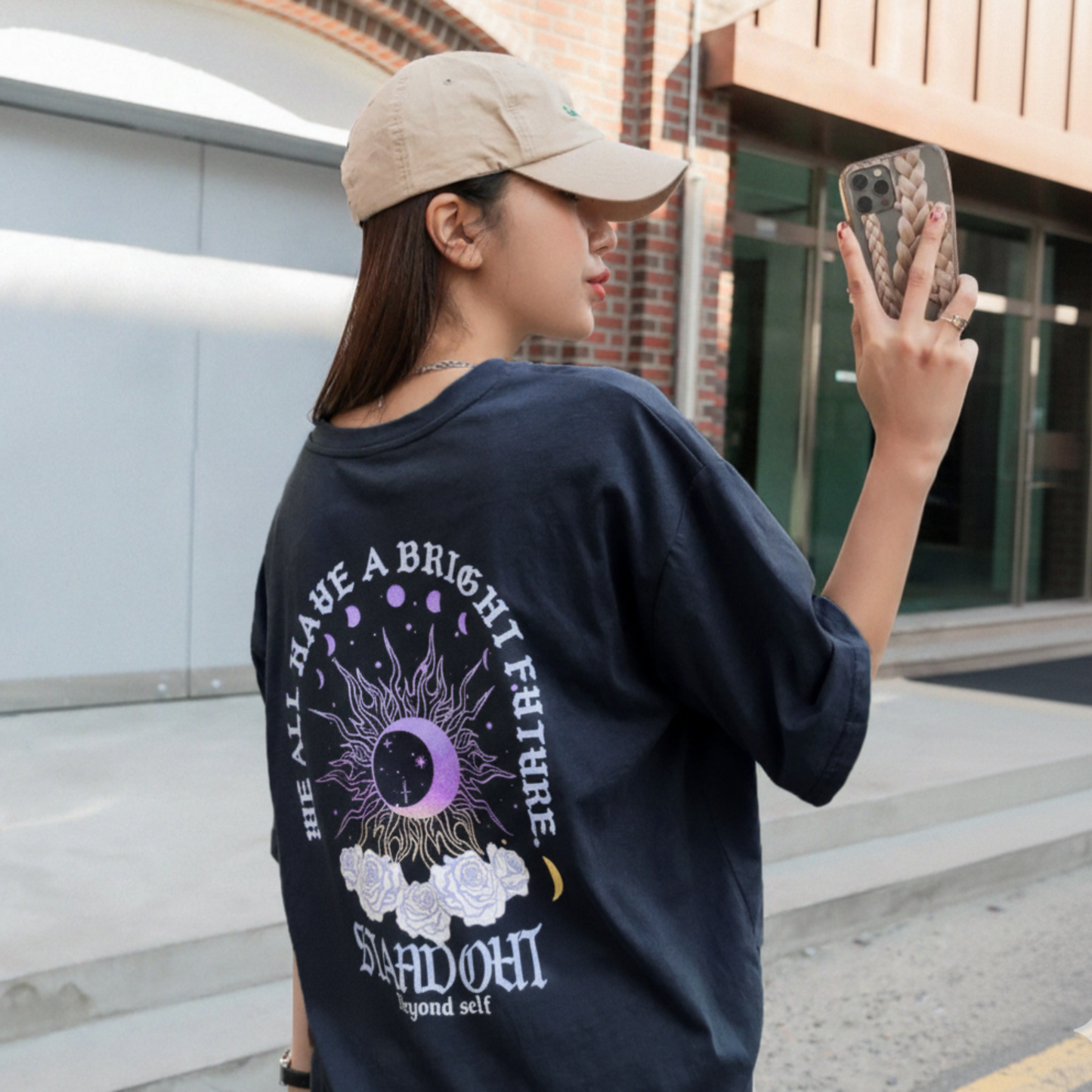 Camiseta Feminina Mistica Sol Lua Stay Out