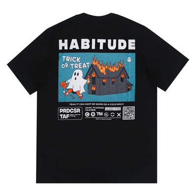 Camiseta Básica Unissex Habitude Trick Or Treat Halloween