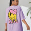 Camiseta Feminina Love Heart Smile Melting Coração