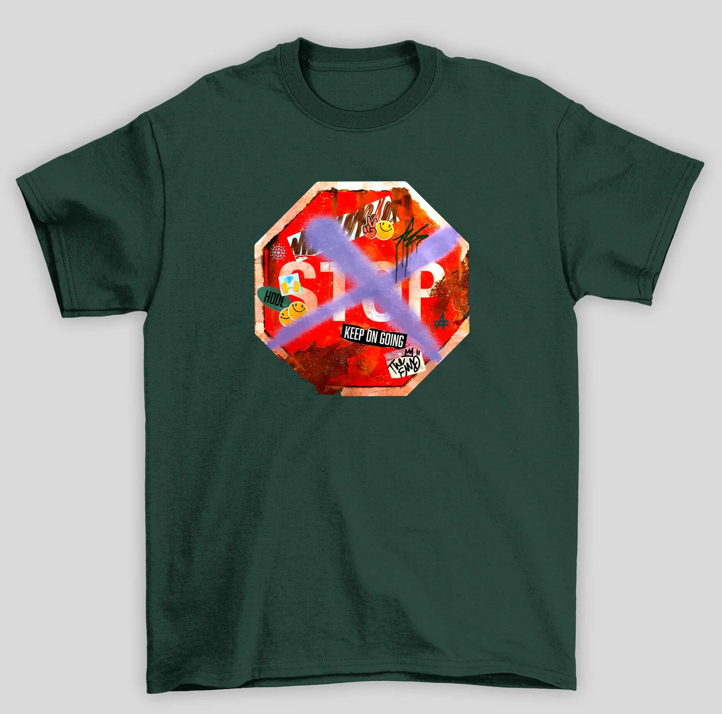 Camiseta Básica Unissex Stop Keep On Going