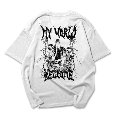 Camiseta Oversized My World Welcome