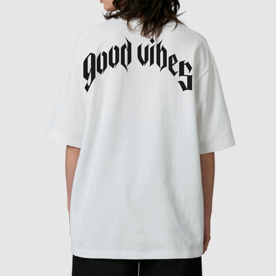 Camiseta Oversized Feminina Good Vibes
