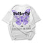 Camiseta Oversized Feminina Butterfly Frase