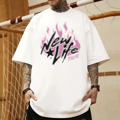 Camiseta Oversized New Life