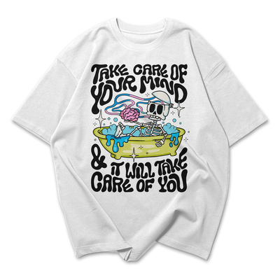 Camiseta Oversized Ake Care Of Your Mind