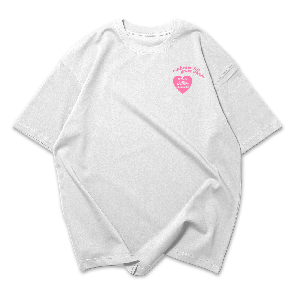 Camiseta Oversized Feminina Embrace His Grace Within