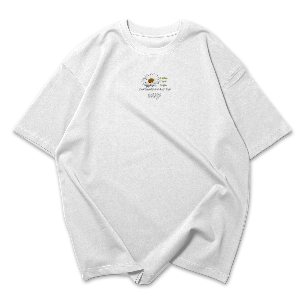 Camiseta Oversized Feminina Naive peace Hope