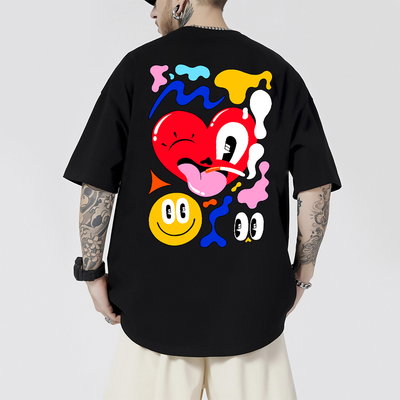Camiseta Oversized Funny Heart