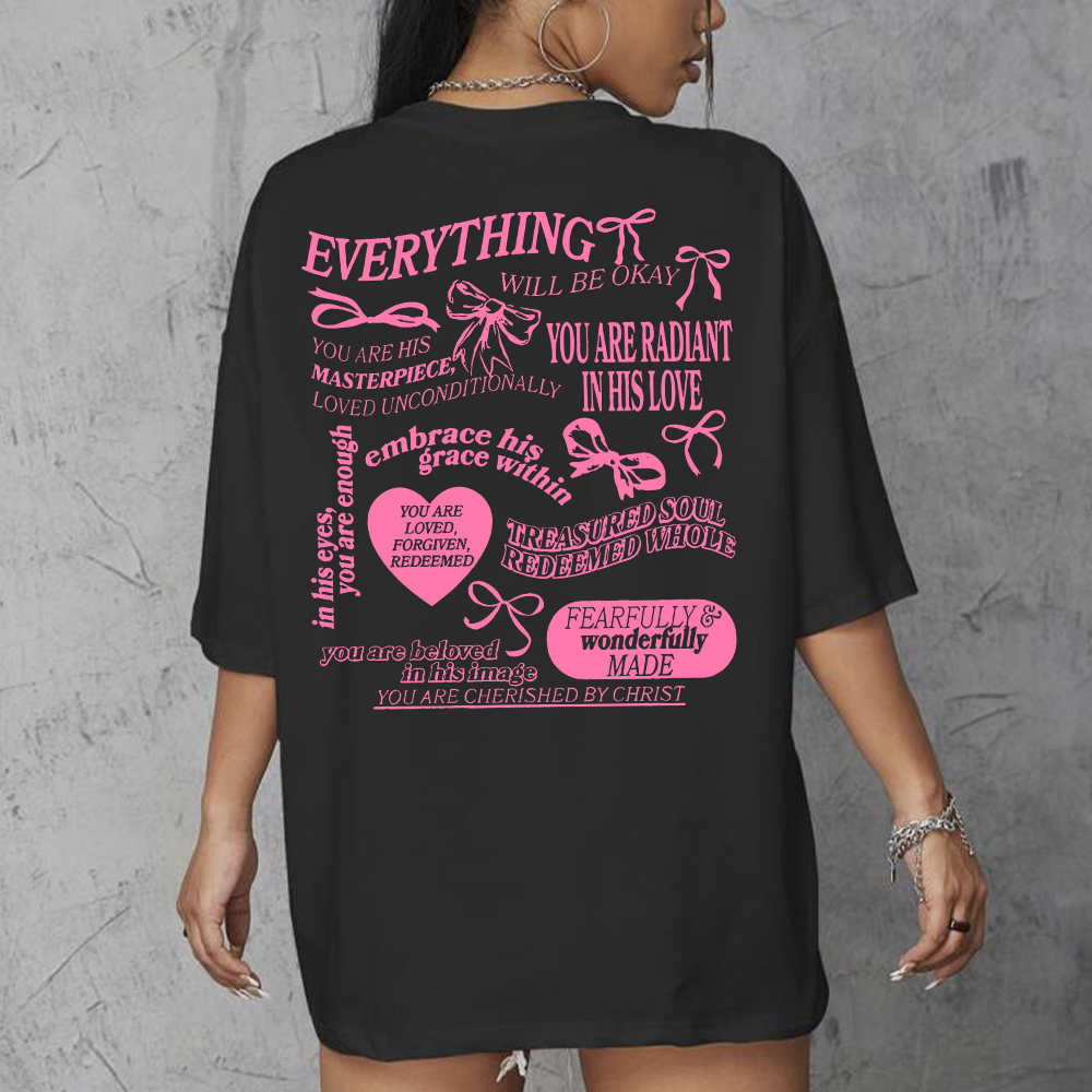 Camiseta Oversized Feminina Embrace His Grace Within