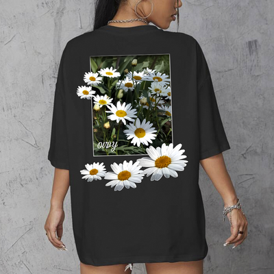 Camiseta Oversized Feminina Naive peace Hope