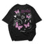 Camiseta Oversized Feminina Borboleta flores