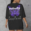 Camiseta Oversized Feminina Butterfly Frase