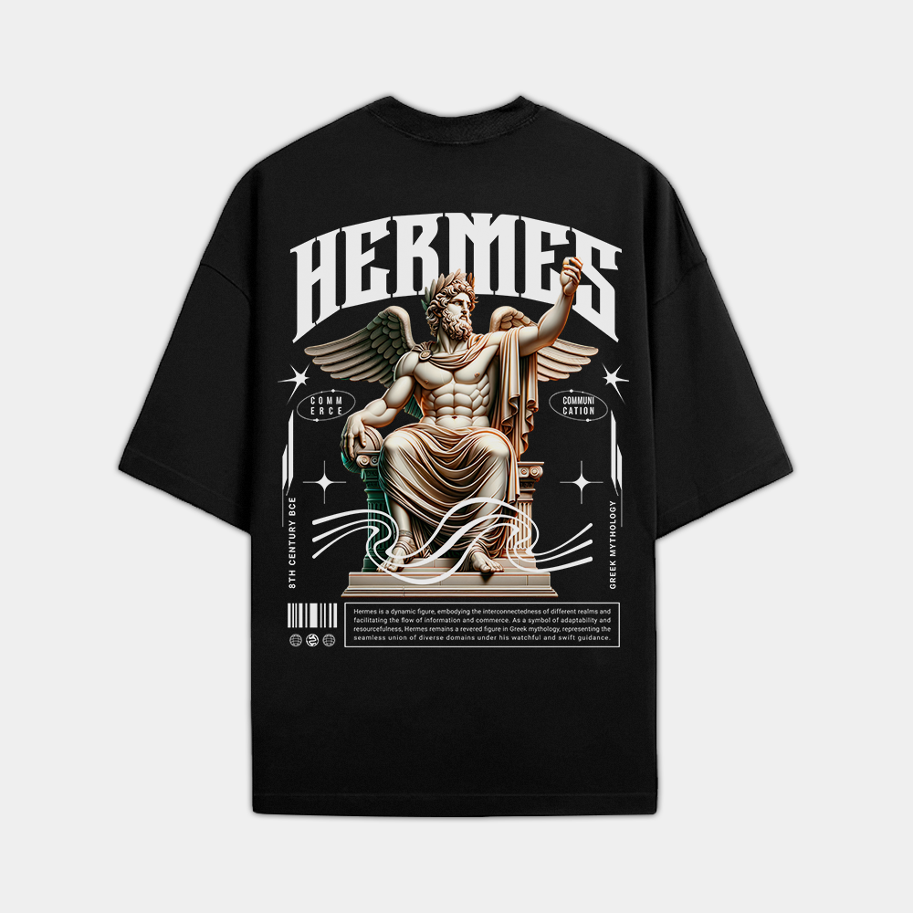 Camiseta Oversized Hermes Grego Style