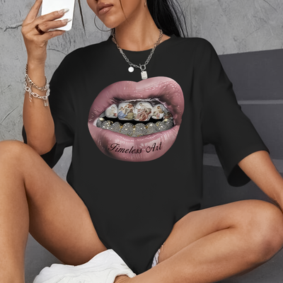 Camiseta Oversized Feminina Timeless Art