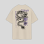Camiseta Oversized Dragão Oriental Japones Costas - Pérola