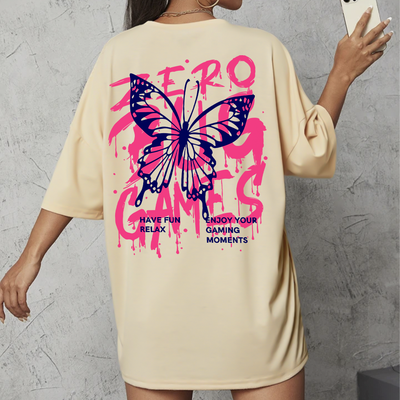 Camiseta Oversized Feminina Zero Bug Games