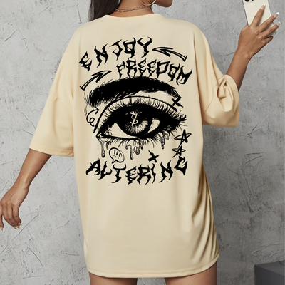 Camiseta Oversized Feminina Enjoy Freedom