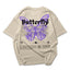 Camiseta Oversized Feminina Butterfly Frase