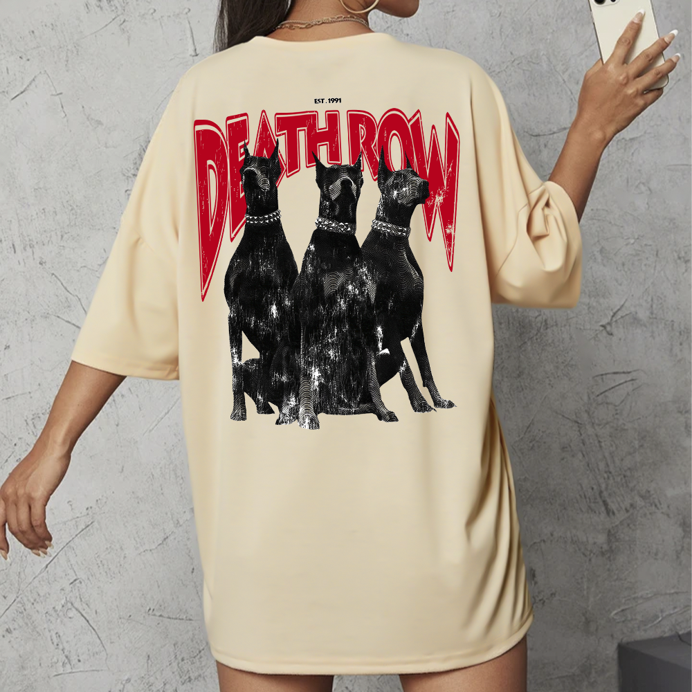 Camiseta Oversized Dobermann cachorro