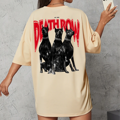Camiseta Oversized Dobermann cachorro