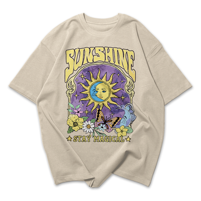 Camiseta Oversized Feminina Sunshine Stay Magical