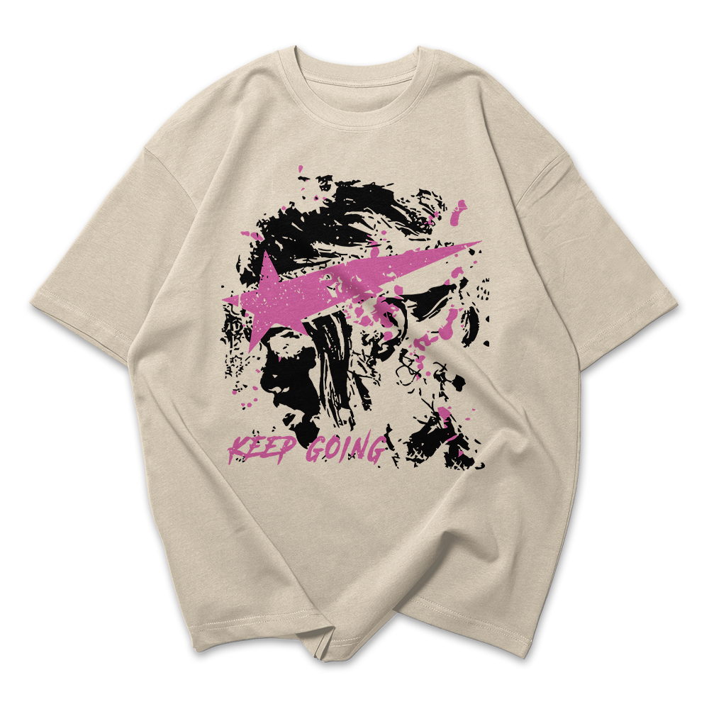 Camiseta Oversized Feminina Keep Going