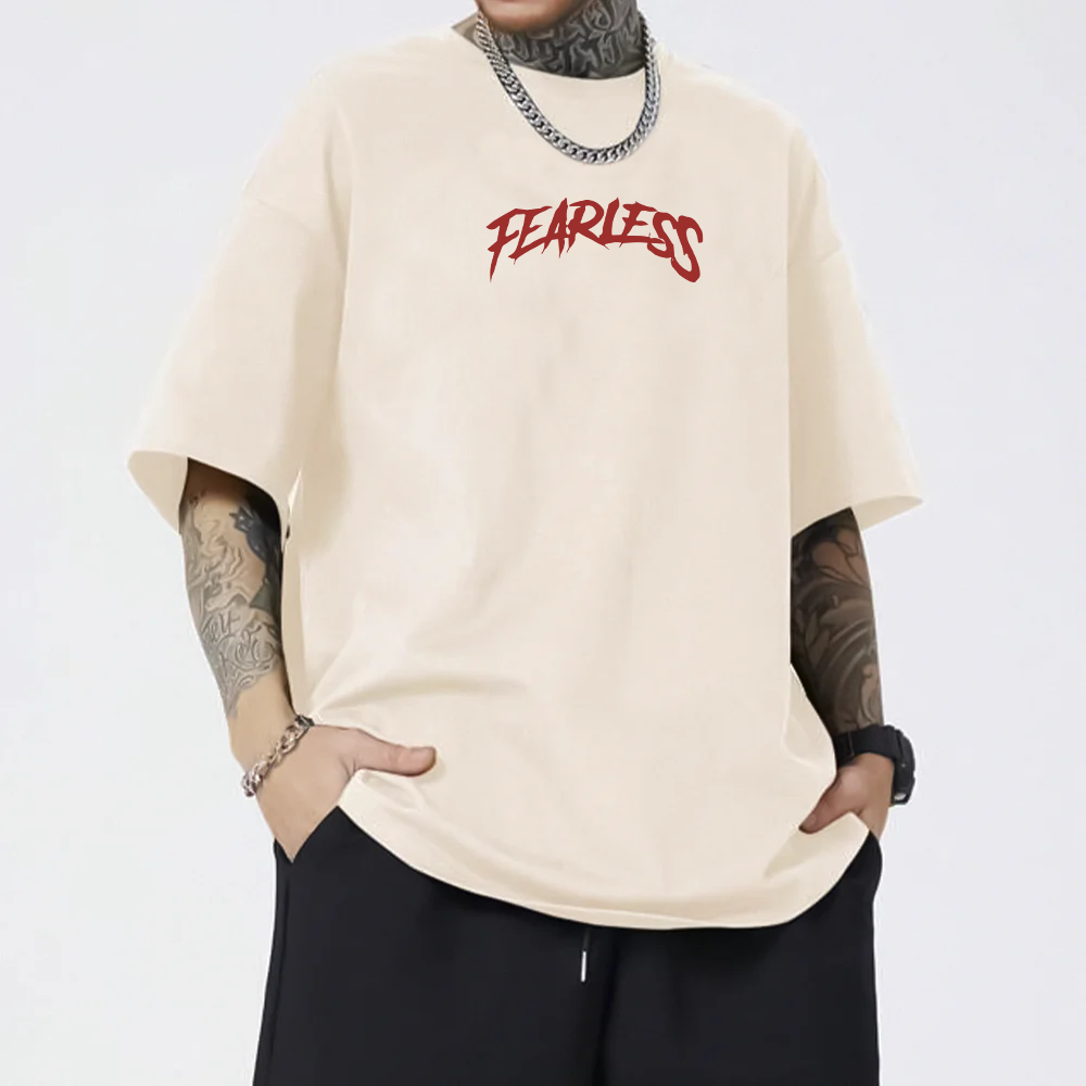 Camiseta Oversized Ombro á Ombro Fearless Los Angeles