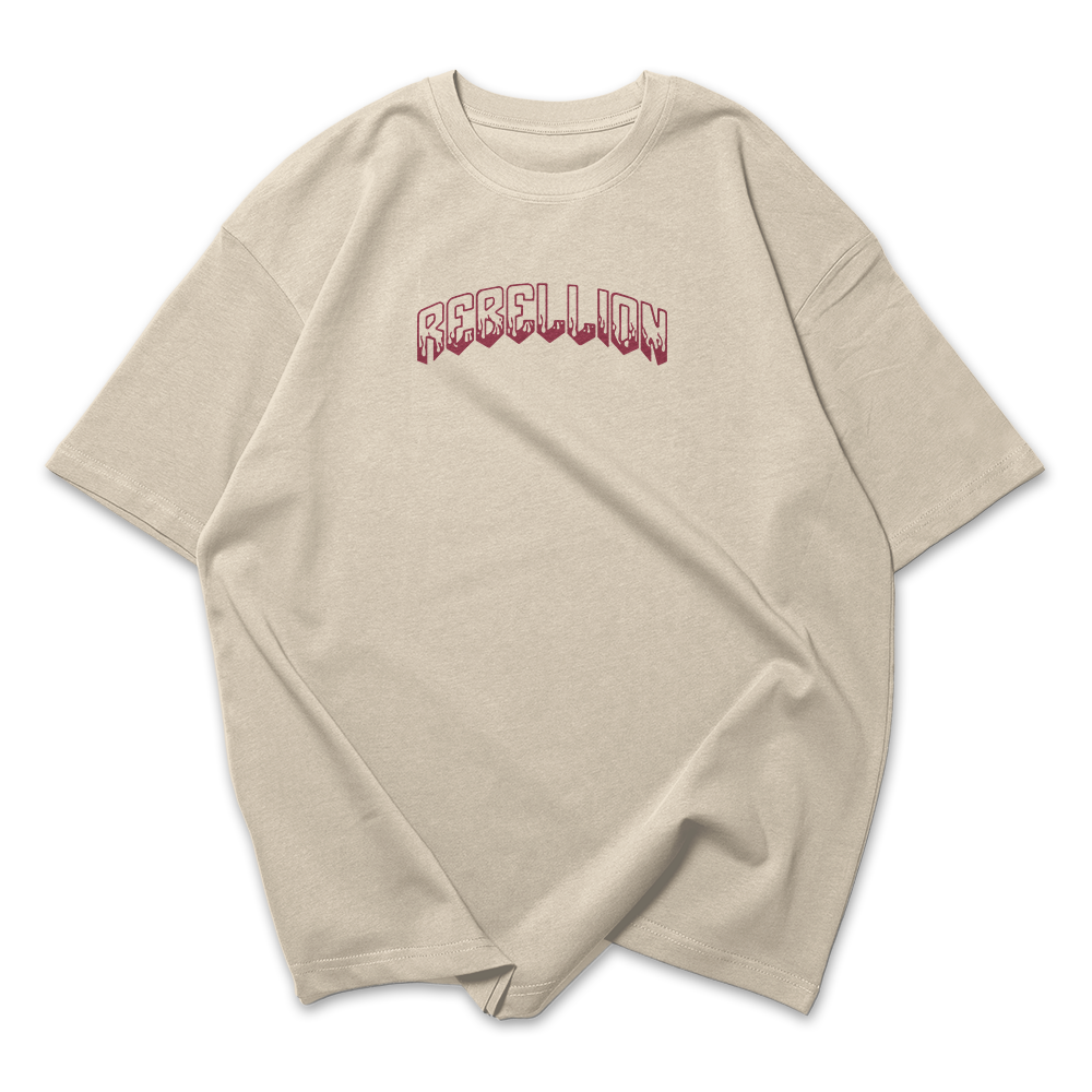 Camiseta Oversized Ombro á Ombro Rebellion Rebellious