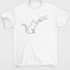 Camiseta básica com estampa Gatinho friend- Branco