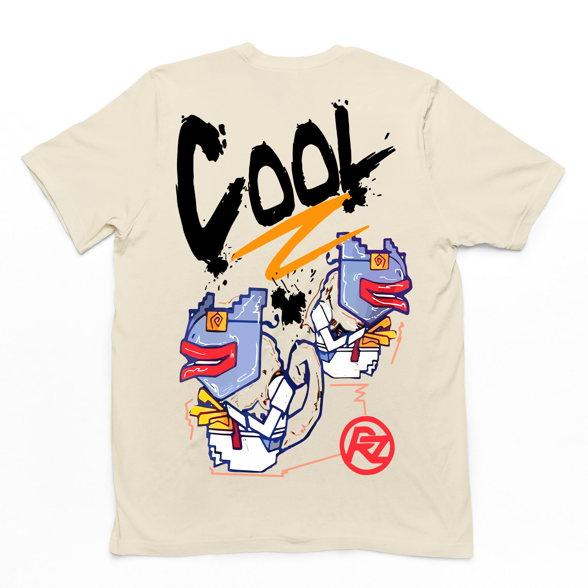 Camiseta Básica Escrito Cool Street com Grafite Art-  Pérola