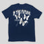 Camiseta Básica Unissex In The Future Butterfly Azul marinho
