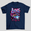 camiseta básica azul marinho bratz 2001 word tour