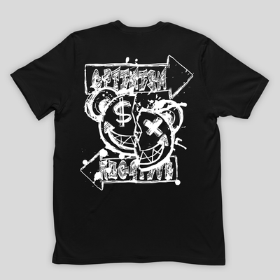 camiseta básica preta optimism bear 