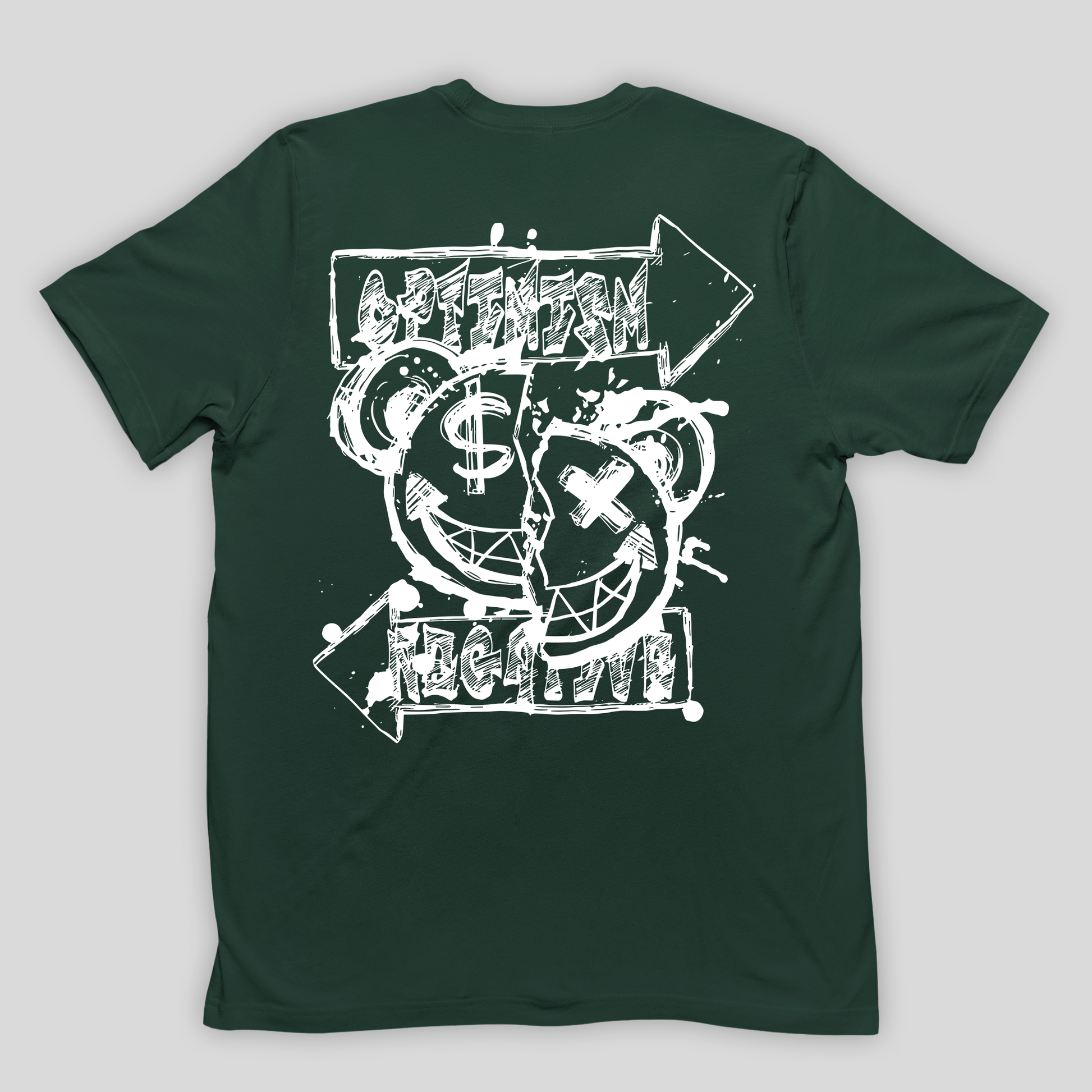 camiseta básica verde optimism bear 