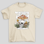 Camiseta Básica Pérola Trapped Caveira Cogumelos Mágicos 