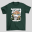 Camiseta Básica Verde Trapped Caveira Cogumelos Mágicos 