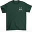 Camiseta Básica Unissex COm Estampa Gatinho estiloso Óculos- Verde