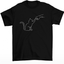 Camiseta básica com estampa Gatinho friend- Preto