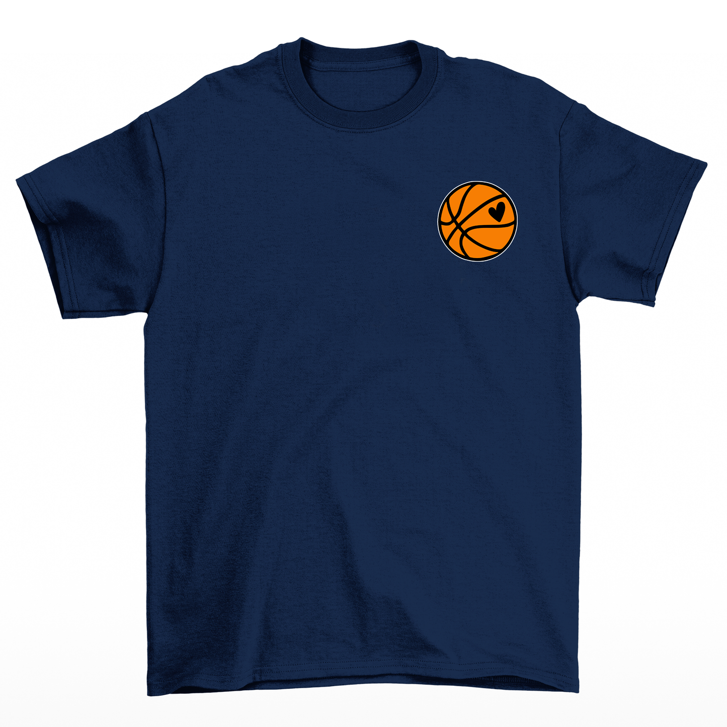 camiseta básica  Game day basquete - azul marinho