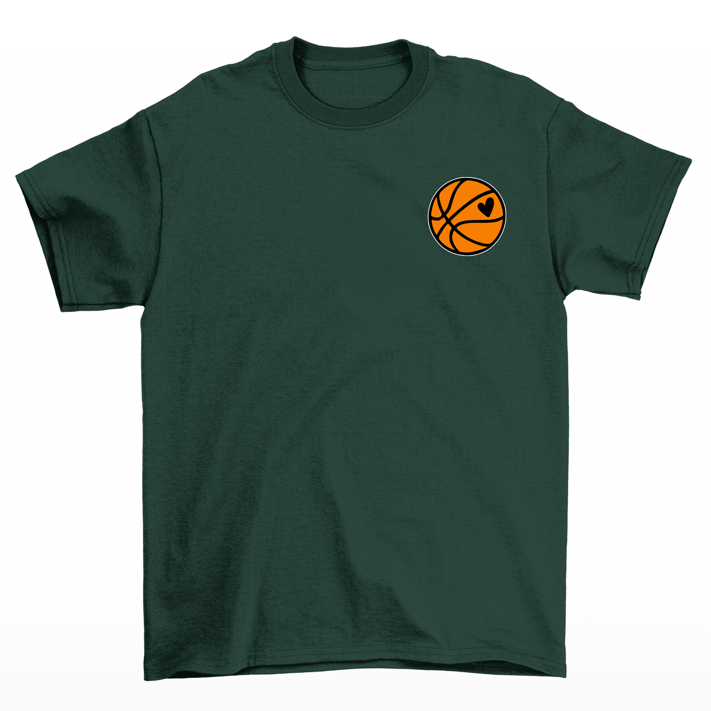 camiseta básica  Game day basquete - verde