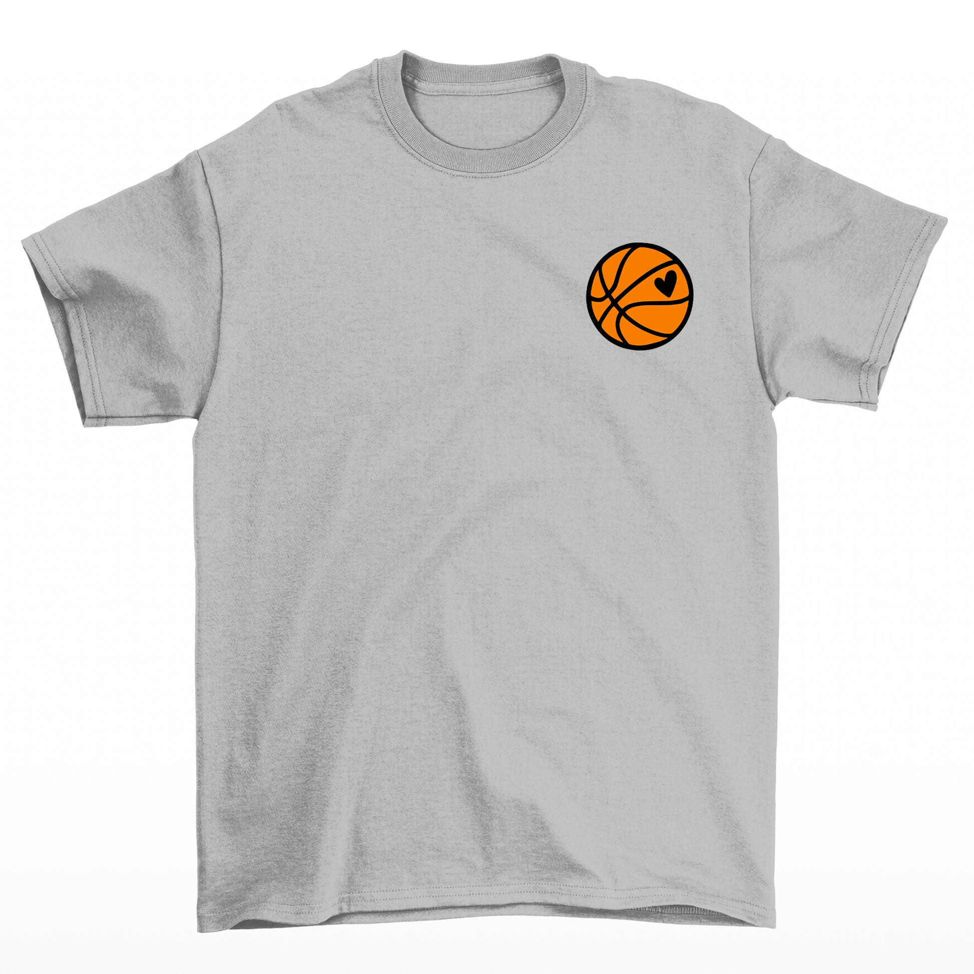 camiseta básica cinza Game day basquete - cinza