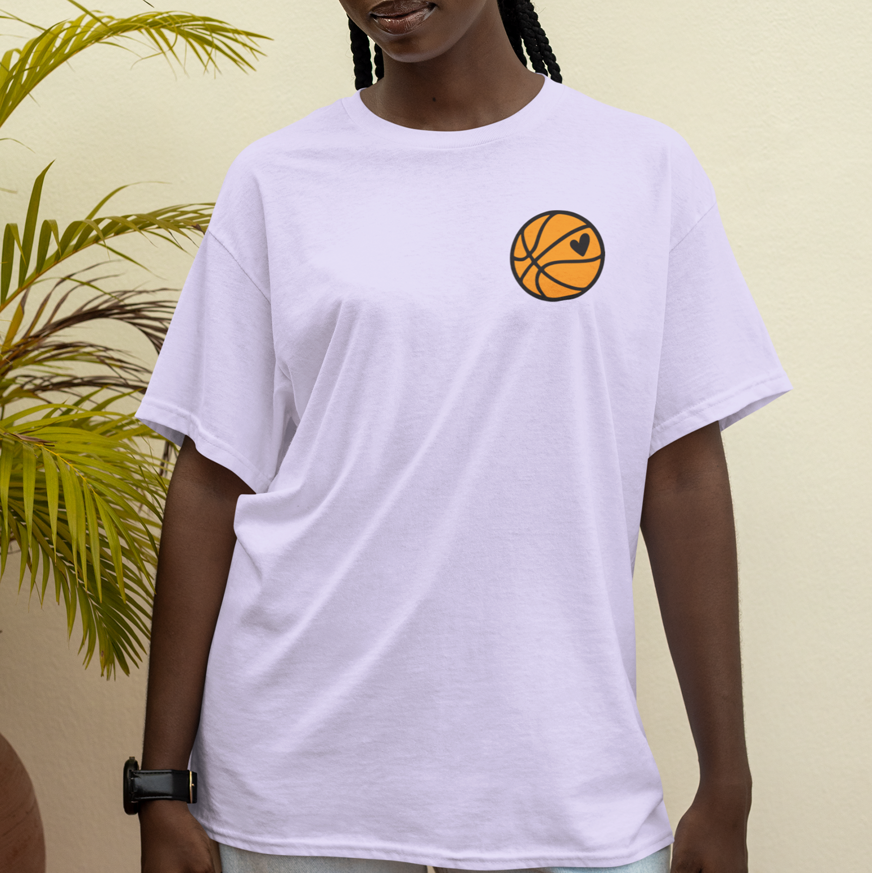 camiseta básica branca Game day basquete  - Branco