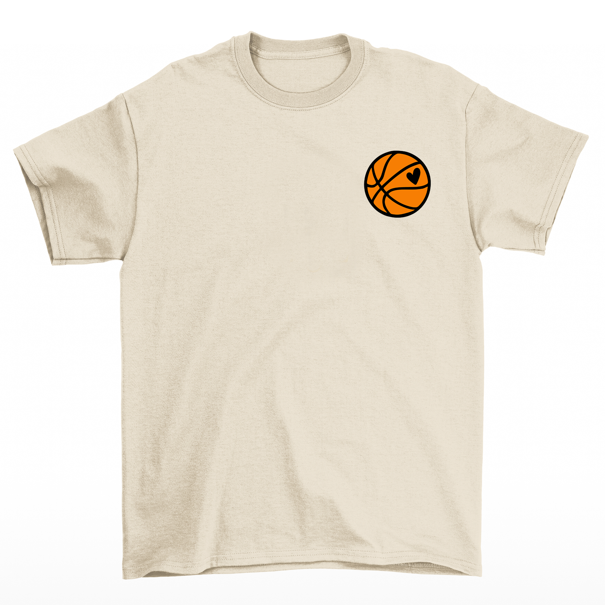 camiseta básica Game day basquete - pérola
