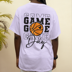Camiseta básica unissex Game Day Basket