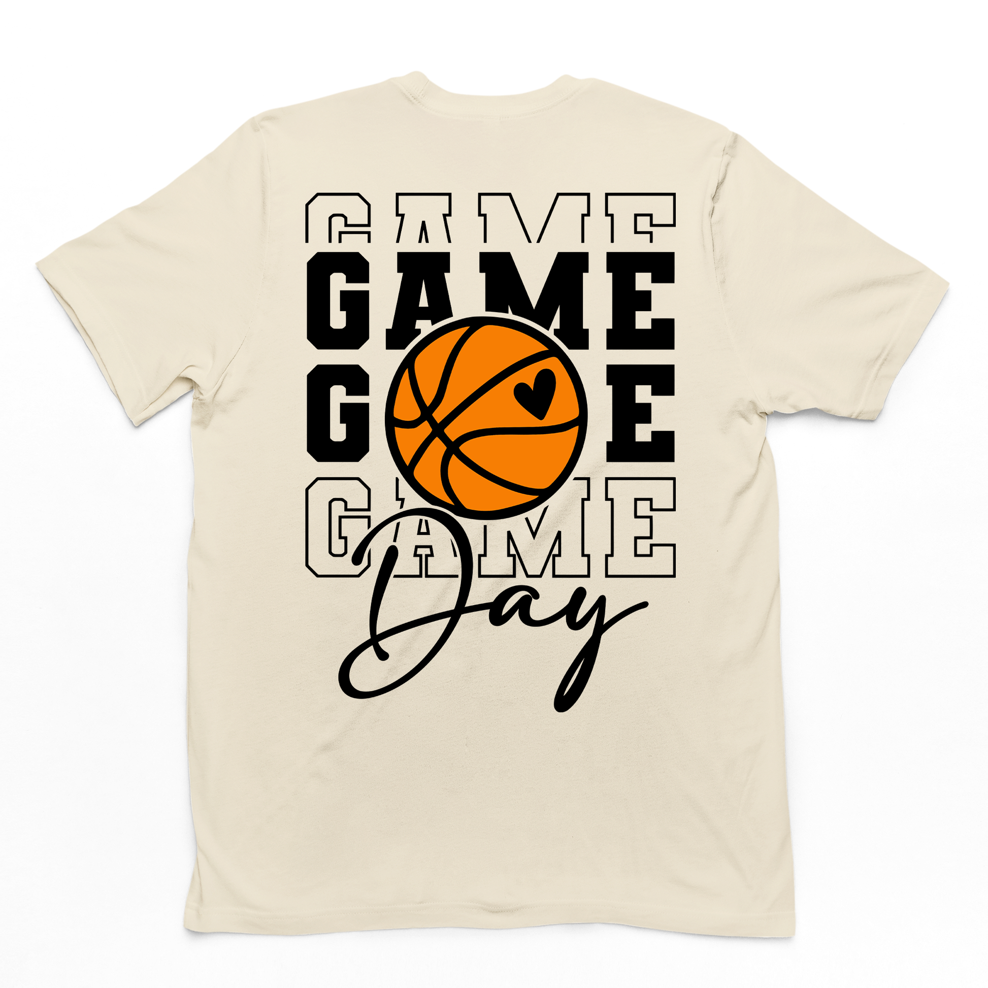 camiseta básica Game day basquete - pérola