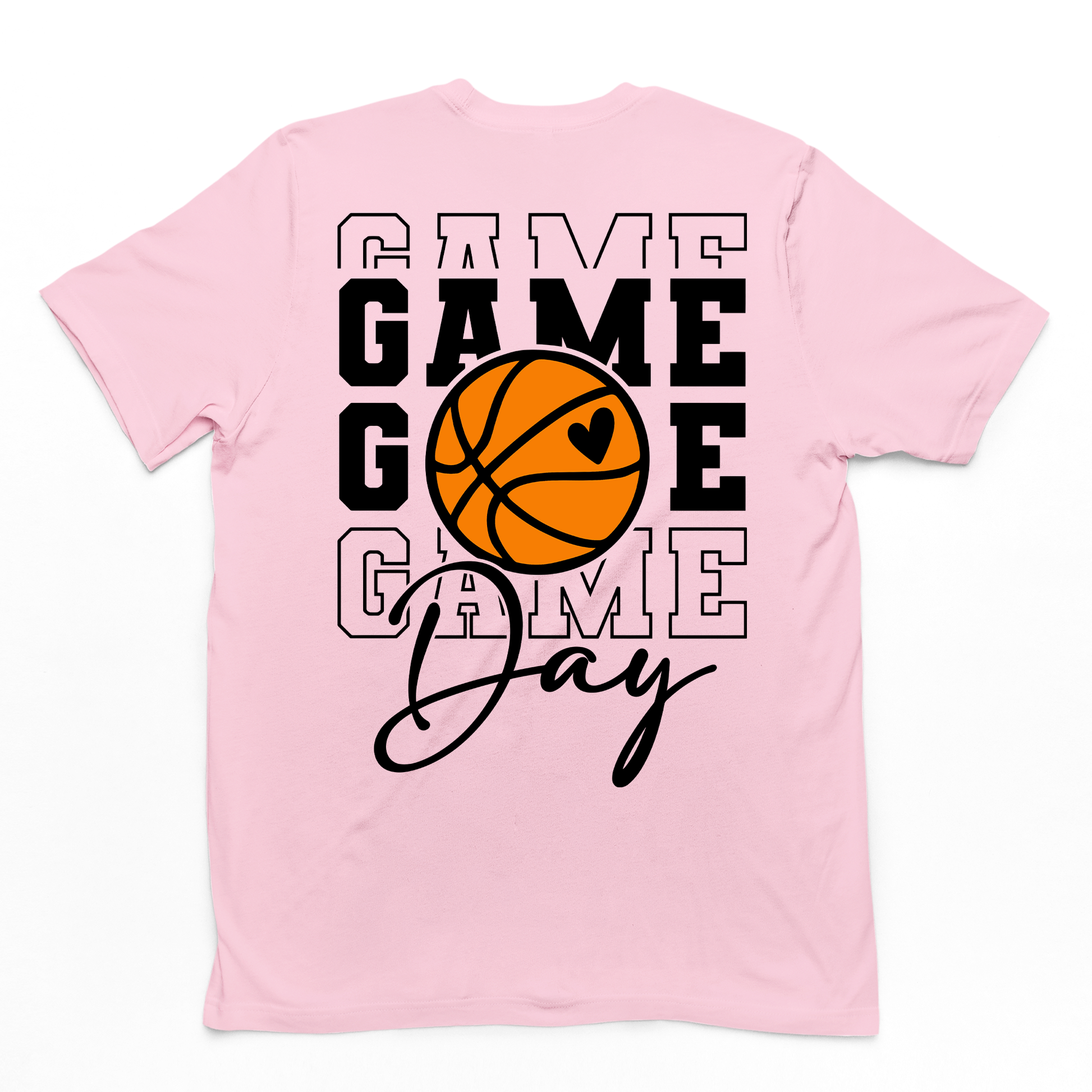 camiseta básica rosa bebê Game day basquete - Rosa Bebê