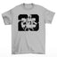 camiseta básica  estampa de baskete numero 23 - cinza